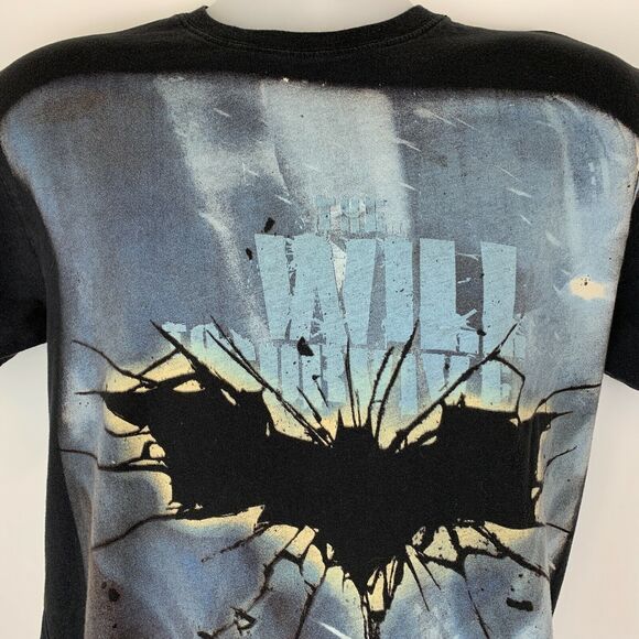 Batman The Dark Knight Rises T Shirt DC Comics Superhero Movie Black M Medium - Picture 3 of 6